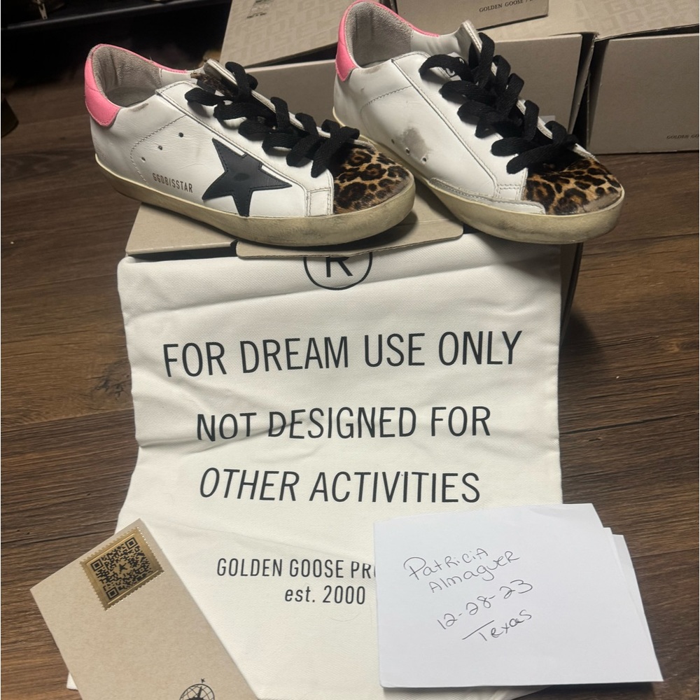 Golden Goose leopard sneakers